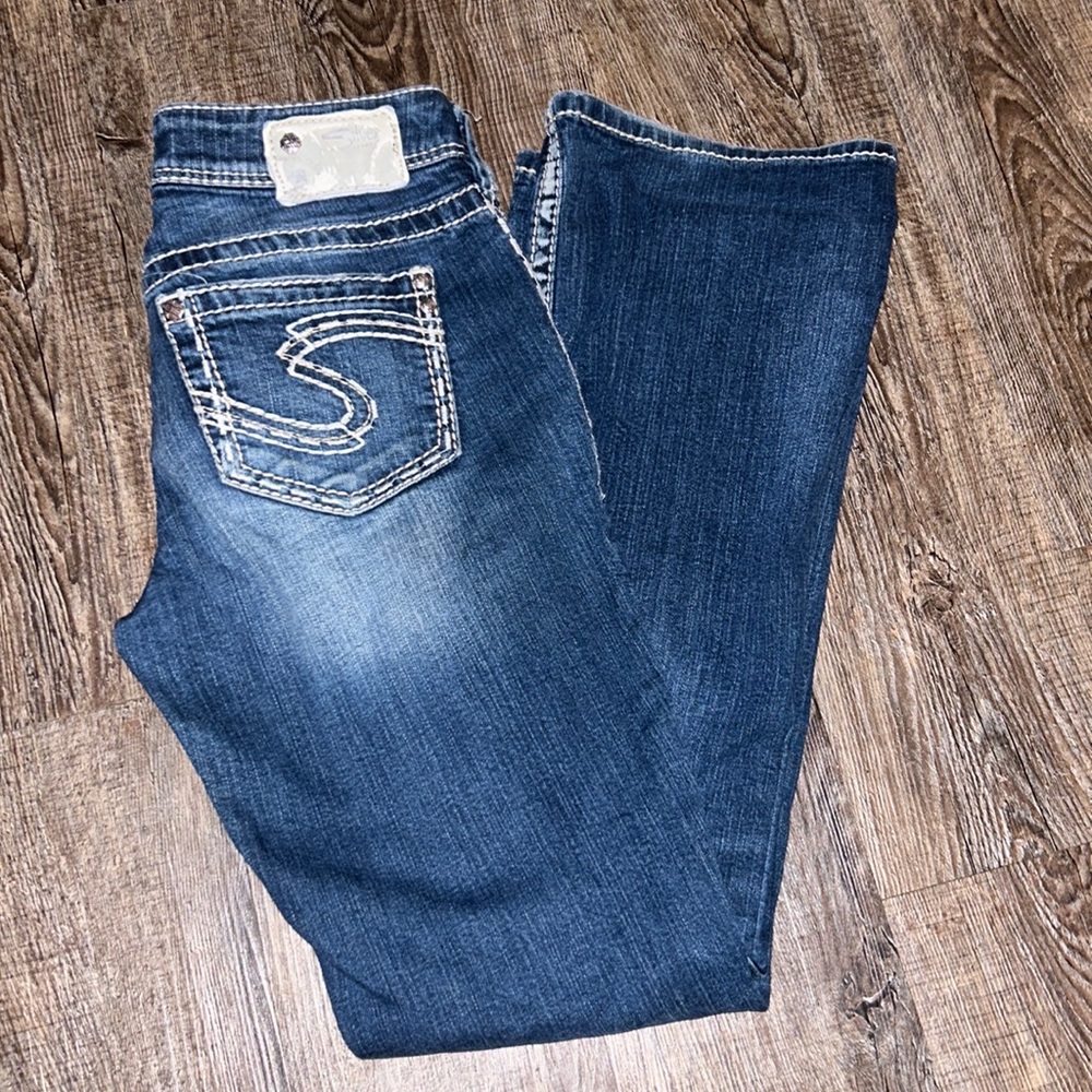 Silver bootcut jeans